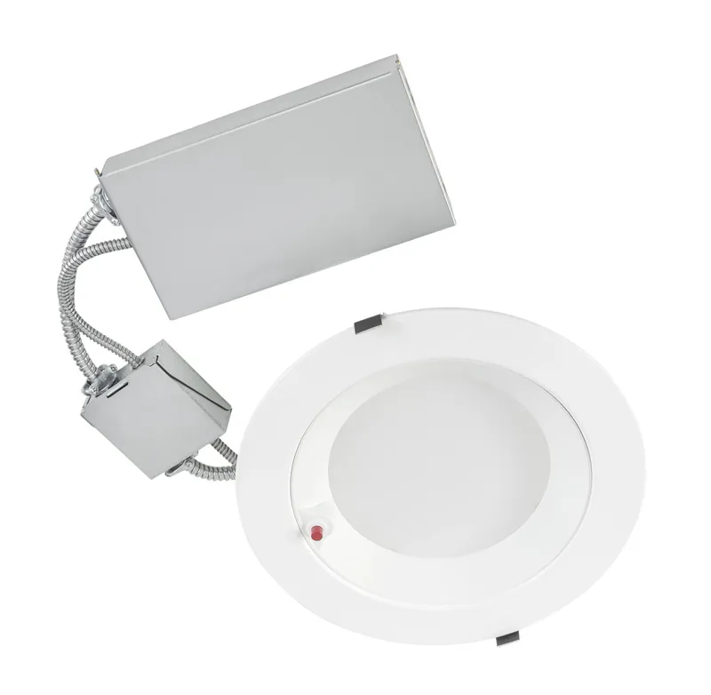 10in Emergency Circular LED Commercial Downlight feat. Power Select and Color Select | 38/32/28/24/20W | 120-277V Input | 2700/3000/3500/4000/5000K |90CRI | 0-10V Dimming | Built-in 4W Emergency Pack