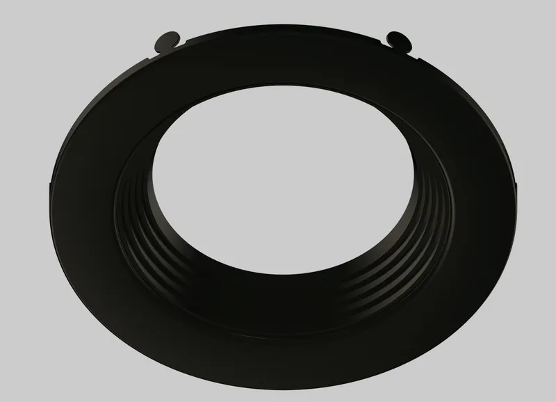 4in Interchangeable Trim for 4B Recessed Downlight, Matte Black