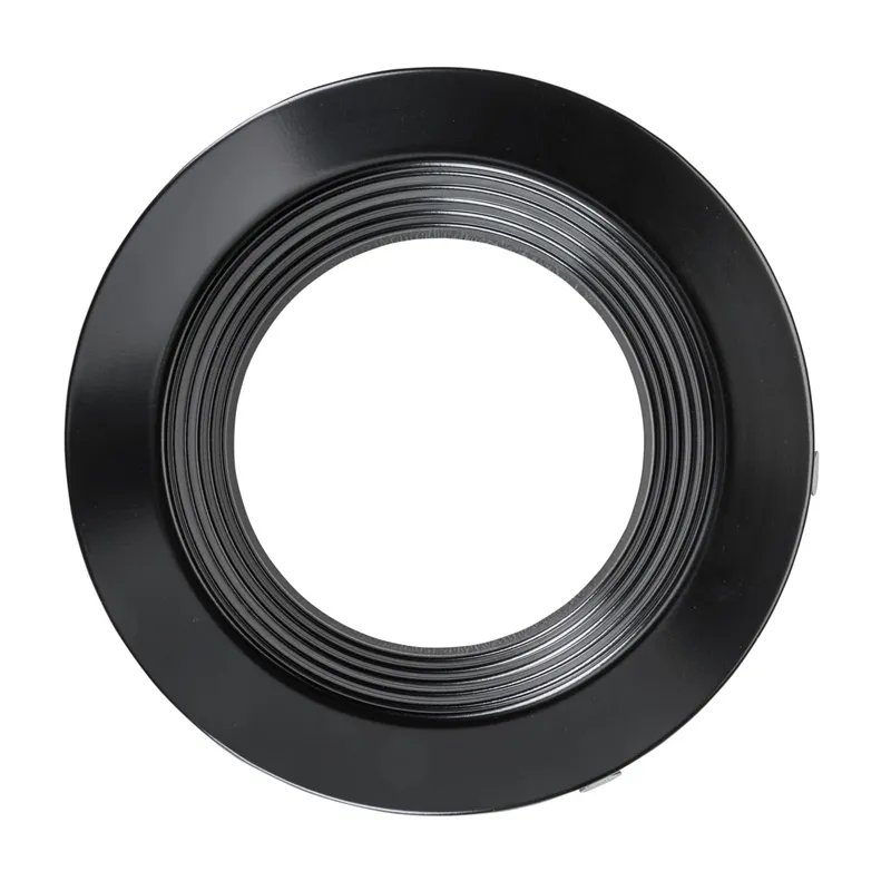 6in Interchangeable Trim for 6in Recessed Commercial Downlights, Matte Black