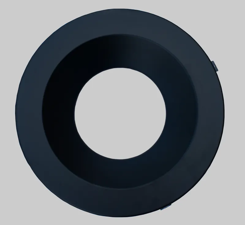 10in Interchangeable Trim for 10in Recessed Commercial Downlights, Matte Black
