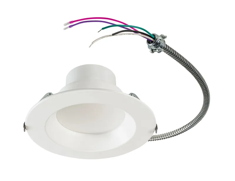 6in Circular LED Commercial Downlight feat. Power Select and Color Select | 24/21/18.5/13/9.5W | 120-277V Input | 2700/3000/3500/4000/5000K | 90CRI | Combination Dimming (Forward Phase (TRIAC) Reverse Phase (ELV) & 0-10V)