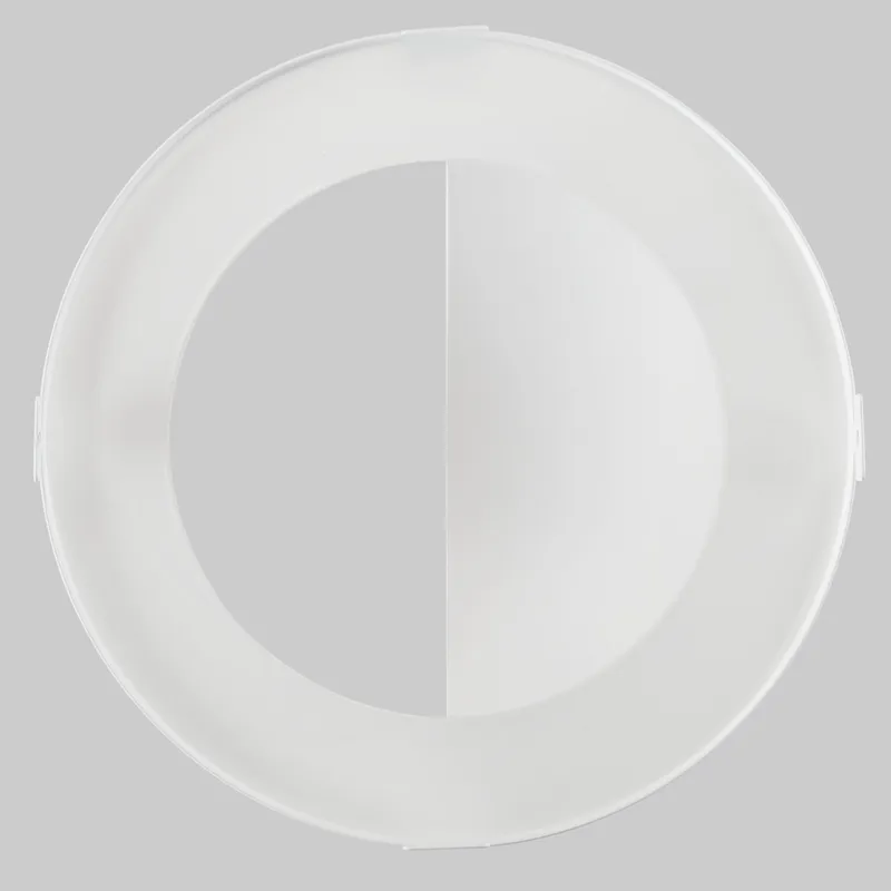 6in Wall Wash Trim for Recessed Commercial Downlights, White
