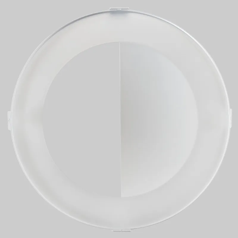 8in Wall Wash Trim for Recessed Commercial Downlights, White