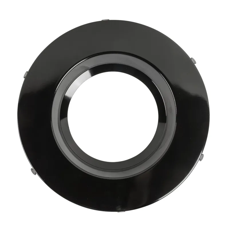 6In Interchangeable Trim for Baffled 6In Residential Circular Downlight, Matte Black