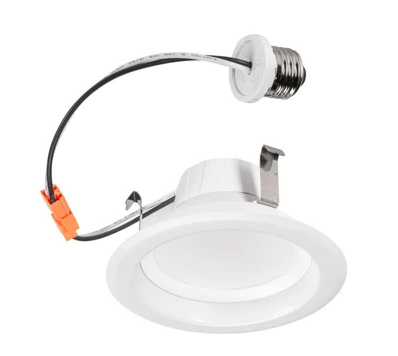 4in Circular LED Residential Retrofit feat. Color Select, 120V Input, 8W, 2700/3000/3500/4000/5000K, 90CRI, TRIAC Dimming, E26 Adapter Included