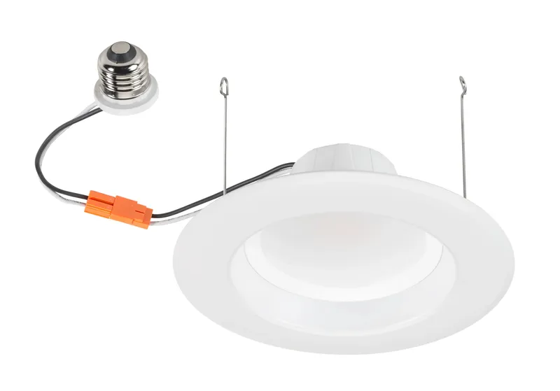 6in Circular LED Residential Retrofit feat. Color Select, 120V Input, 14W, 2700/3000/3500/4000/5000K, 90CRI, TRIAC Dimming, E26 Adapter Included