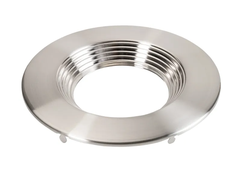 4In Interchangeable Trim for Baffled 4in Residential Circular Downlight, Brushed Nickel