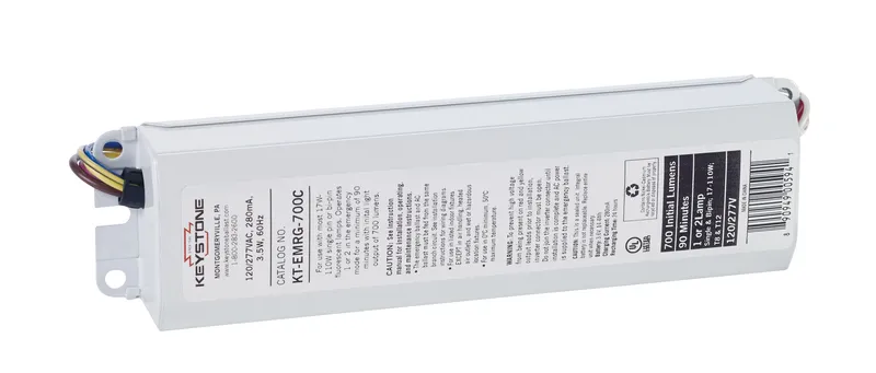 Emergency Ballast: 700 Lumens, T8/T12/T5, CEC T20 Compliant
