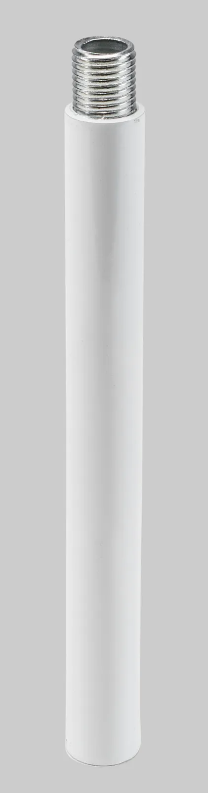 18in Rigid 3/8 IPS Stem (5/8in OD) 1/4 IPS x 1/4 IPS Internal Thread Both Ends | White