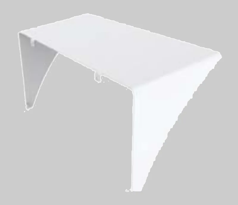 Glare shield for 290W Rectangular Series 2 LED Flood Light. White Finish.