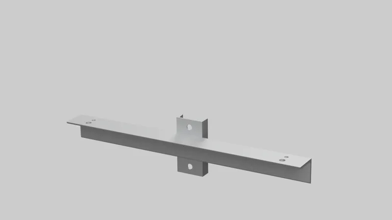 Galvanized cross arm bracket | Compatible with SLFLED fixtures | 2 fixture maximum | Universal mounting - for use on wood, steel, and concrete poles | MOUNTING HARDWARE NOT INCLUDED