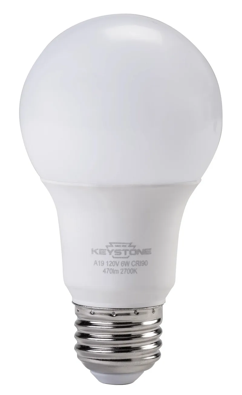 A19 Omni-Directional Bulb, 40W Equivalent, E26 Medium Base, 3000K, 90 CRI