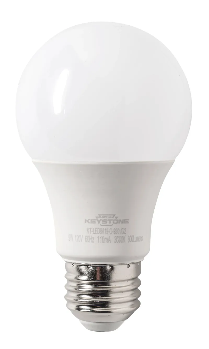 A19 Omni-Directional Bulb, 60W Equivalent, E26 Medium Base, 3000K, 90 CRI, Generation 2