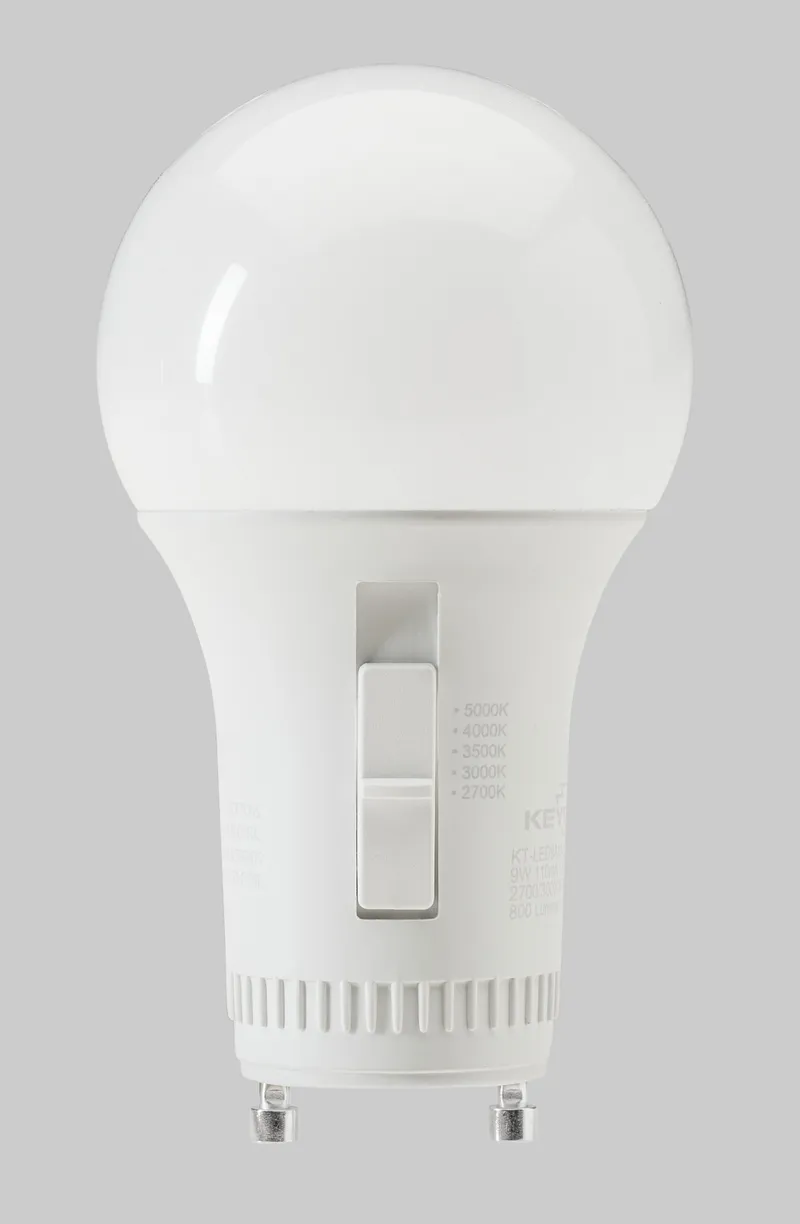9W A19 Omnidirectional Bulb | 60W equivalent | GU24 base | Color Select 27/30/35/40/50K | 120V input | 80 CRI | Generation 4