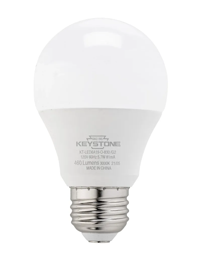 A19 Omni-Directional Bulb, 40W Equivalent, E26 Medium Base, 2700K, 80 CRI, Non Dimming, Generation 2