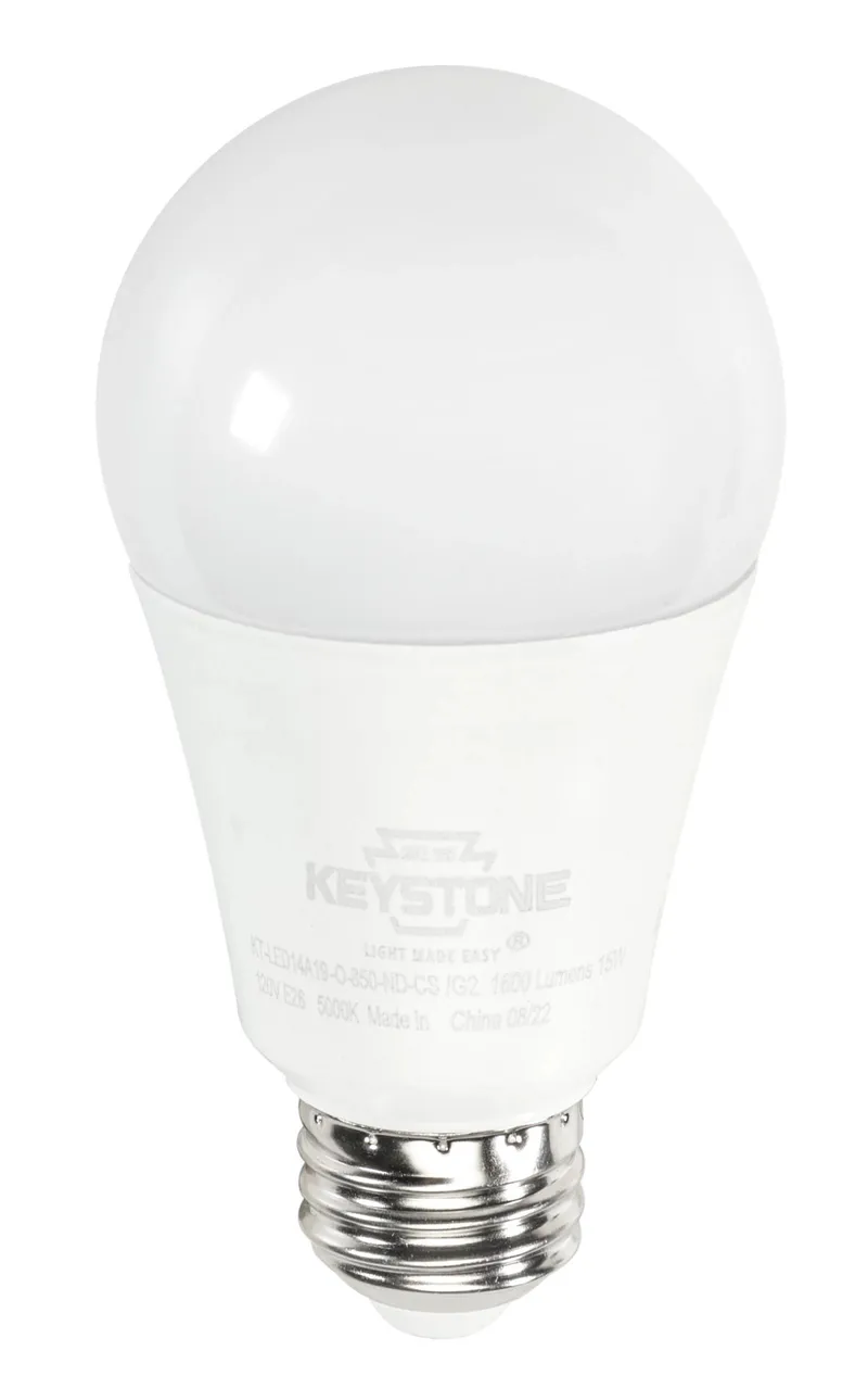 A19 Omni-Directional Bulb, 60W Equivalent, E26 Medium Base, 2700K, 80 CRI, Non-Dimming, Contractor Series, Generation 2