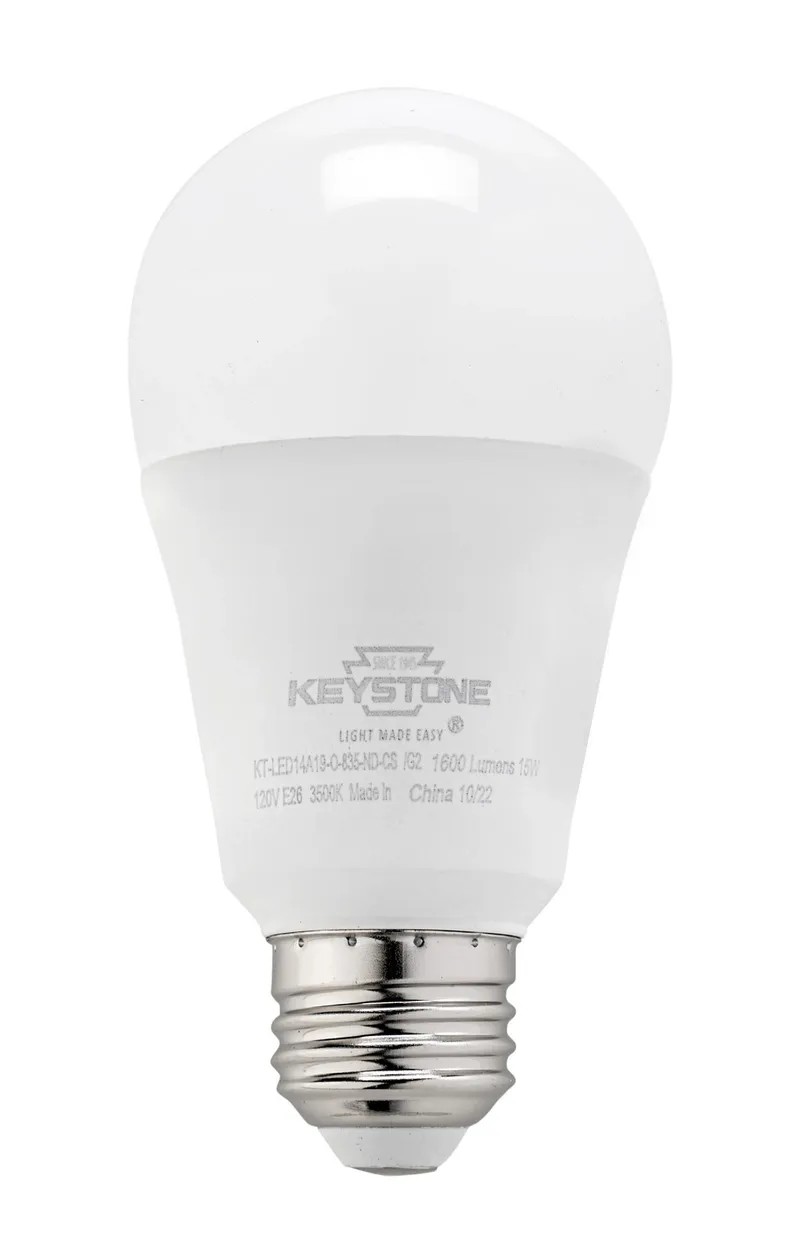A19 Omni-Directional Bulb, 100W Equivalent, E26 Medium Base, 2700K, 80 CRI, Non-Dimming, Contractor Series, Generation 2