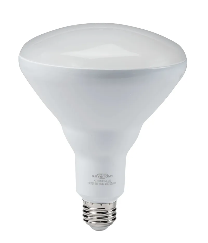 BR40 Flood, 85W Equivalent, 120 Deg Beam Angle, E26 Medium Base, 2700K, 90 CRI