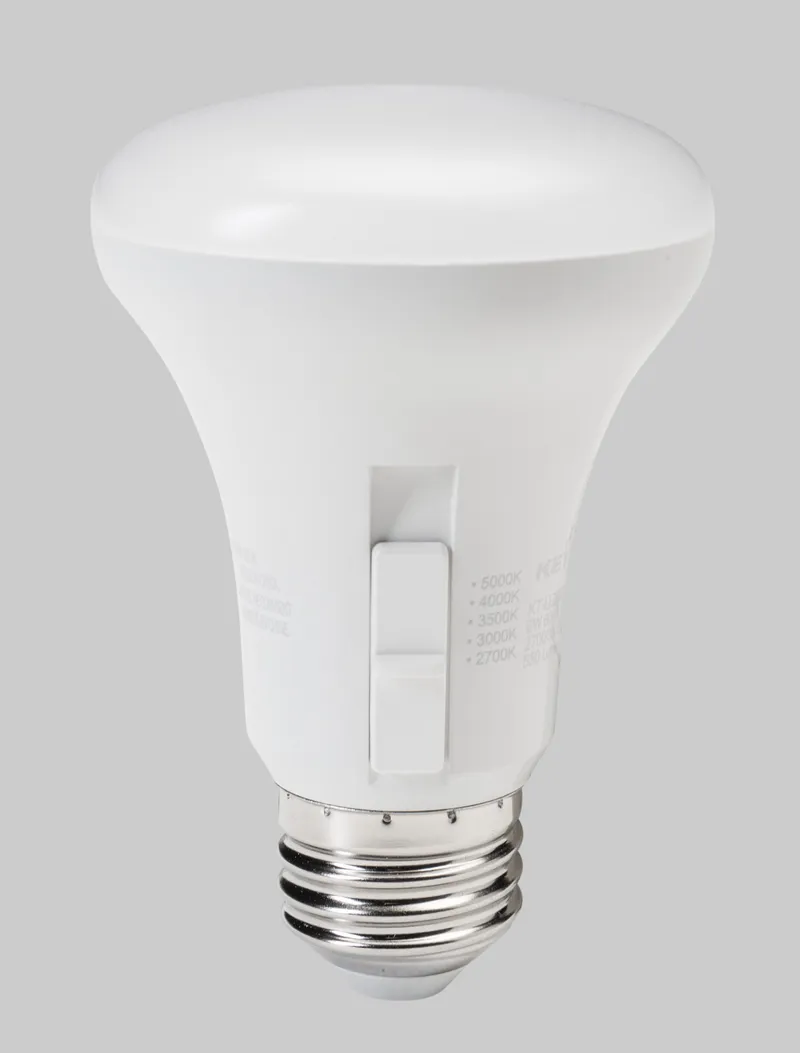 6W R20 Flood | 50W equivalent | E26 medium base | Color Select 27/30/35/40/50K | 120V input | 90 CRI | Generation 4