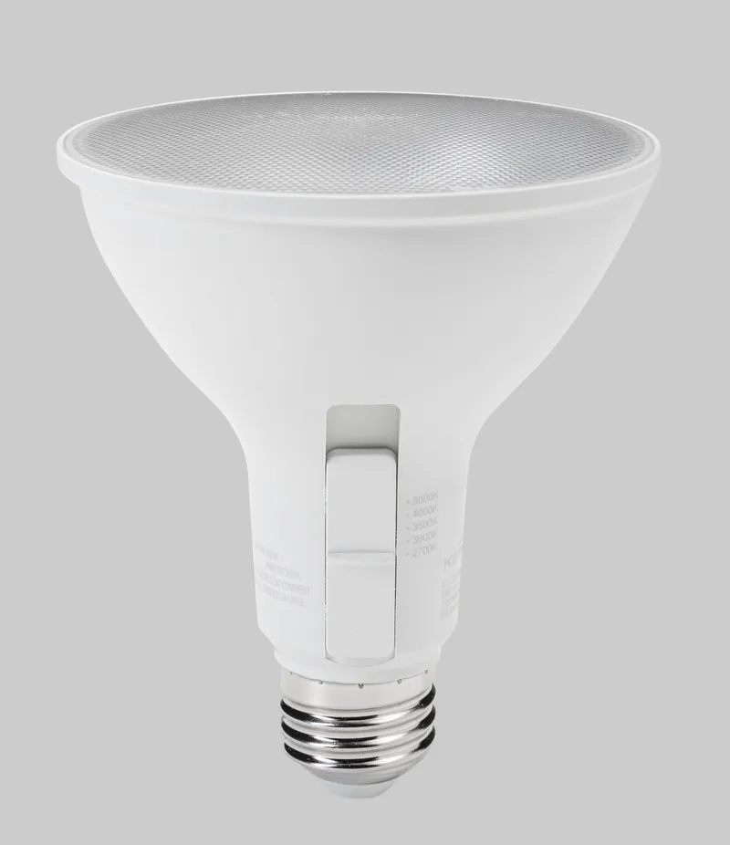 10W PAR30 Flood | 75W equivalent | 40 deg beam angle | E26 medium base | Color Select 27/30/35/40/50K | 120V input | 90 CRI | Generation 4