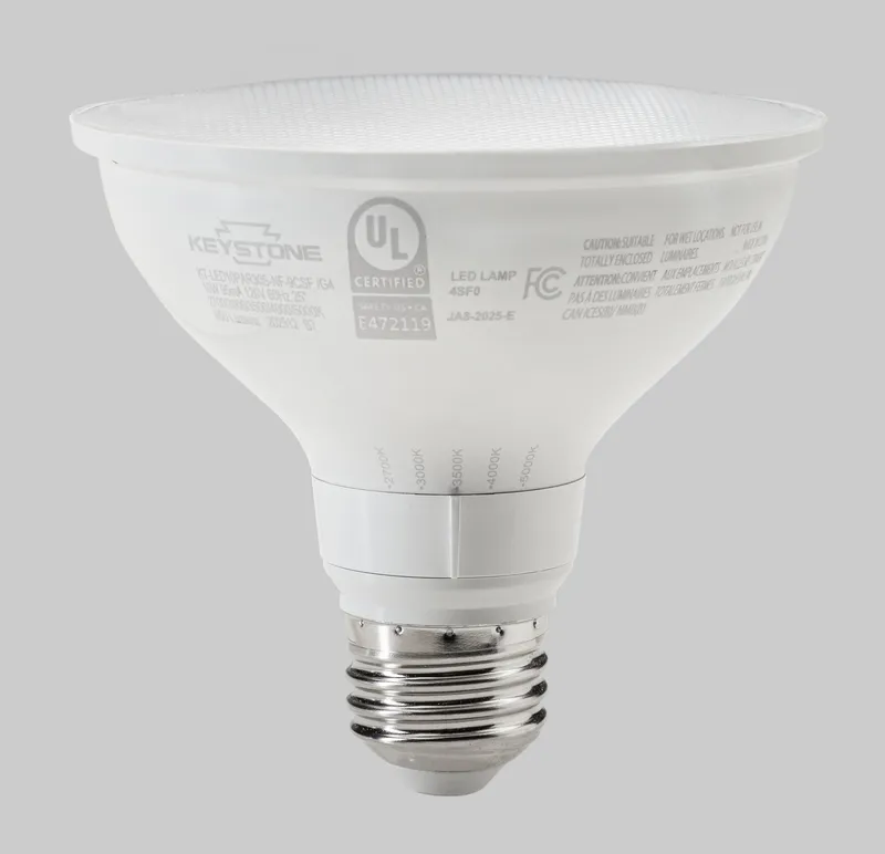 10W PAR30 Short Neck Flood | 75W equivalent | 25 deg beam angle | E26 medium base | Color Select 27/30/35/40/50K | 120V input | 90 CRI | Generation 4