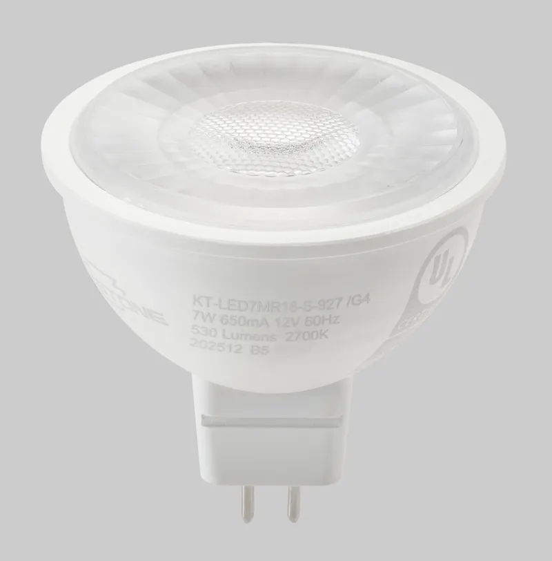 7W MR16 Spotlight | 50W equivalent | 40 deg beam angle | GU5.3 base | 4000K | 90 CRI | Generation 4