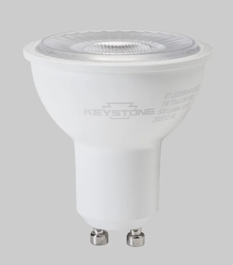 7W MR16 Spotlight | 50W equivalent | 40 deg beam angle | GU10 base | 2700K | 80 CRI | Generation 4