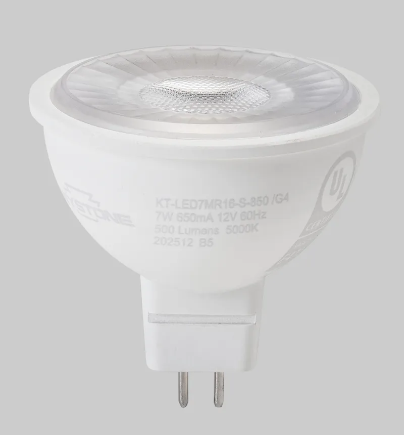 7W MR16 Spotlight | 50W equivalent | 40 deg beam angle | GU5.3 base | 3000K | 80 CRI | Generation 4