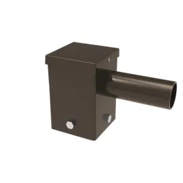 Keystone Single Horizontal 90º Pole Mount Top Tenon Adapter for 4" Square Poles