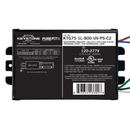 Keystone Ballast for UV-C Germicidal Lamps - 1 Lamp - 800mA Output - 120-277V