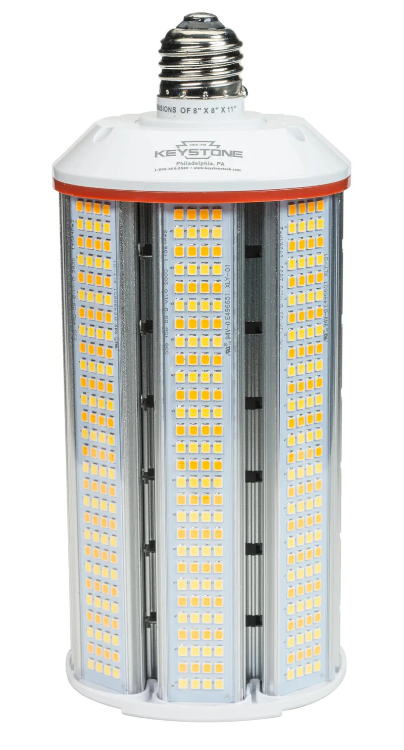LED HID Replacement Lamp Designed for Horizontal Applications, Power Select 45/36/27W, E26 Base, Color Select 3000/4000/5000K, 120-277V Input, DirectDrive