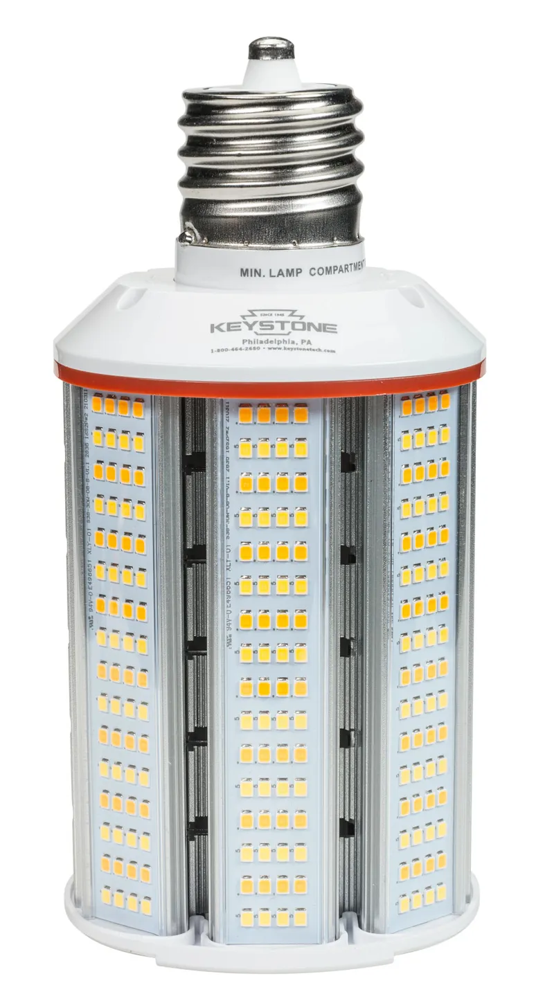 LED HID Replacement Lamp Designed for Horizontal Applications, Power Select 27/18/12W, EX39 Base, Color Select 3000/4000/5000K, 120-277V Input, DirectDrive