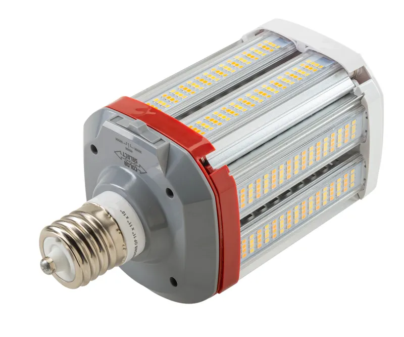 LED HID Replacement Lamp Designed for Horizontal Applications, Power Select 80/63/54W, EX39 Base, Color Select 3000/4000/5000K, 120-277V Input, DirectDrive