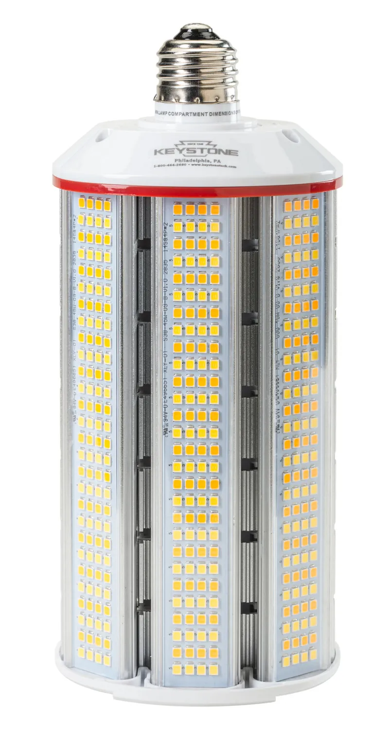 LED HID Replacement Lamp Designed for Horizontal Applications, Power Select 45/36/27W, EX39 Base, Color Select 3000/4000/5000K, 120-277V Input, DirectDrive
