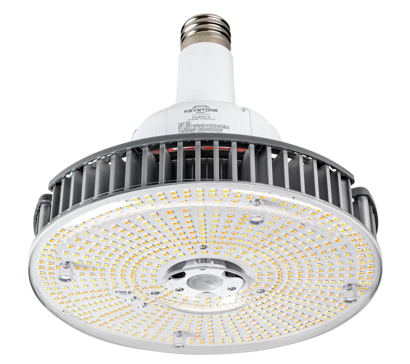 LED HID Replacement lamp feat. Power Select & Color Select. 80/95/115W, 3000/4000/5000K, 120-277V Input, EX39 Base, DirectDrive, Designed for Vertical Applications