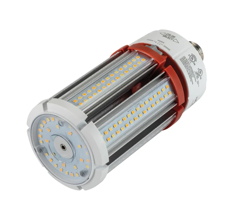 LED HID Replacement lamp feat. Power Select & Color Select. 36/27/18W, 3000/4000/5000K, 120-277V Input, E26 Base, DirectDrive