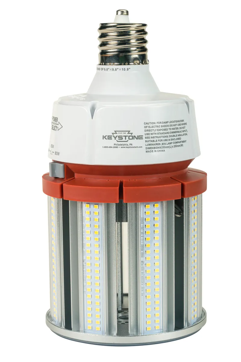 LED HID Replacement Lamp, Power Select 80/63/54W, EX39 Base, 4000K, 120-277V Input, DirectDrive