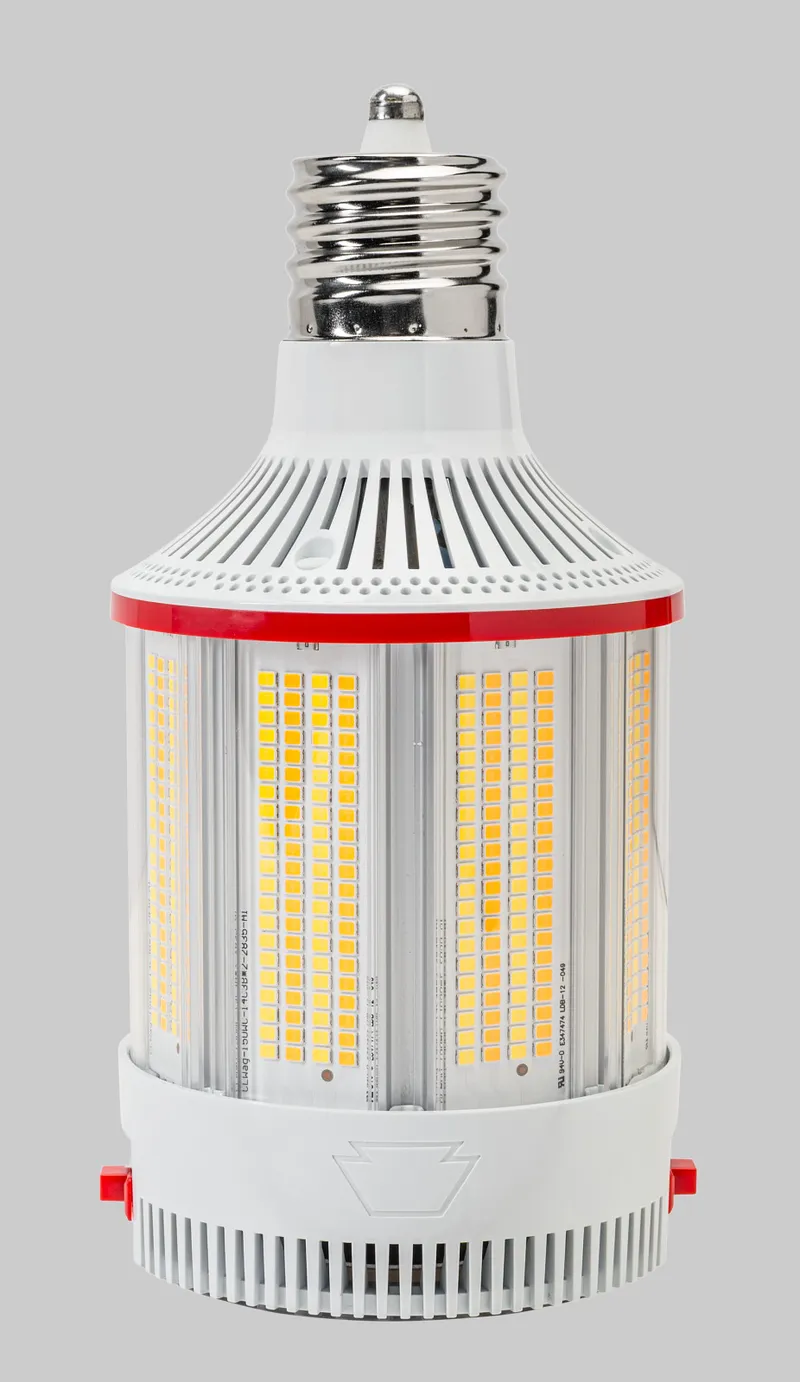 150W LED HID Replacement Lamp|Integrated cooling fan | Power Select 150/115/80W | Color Select 30/40/50K | EX39 base | 80 CRI |277-480V Input