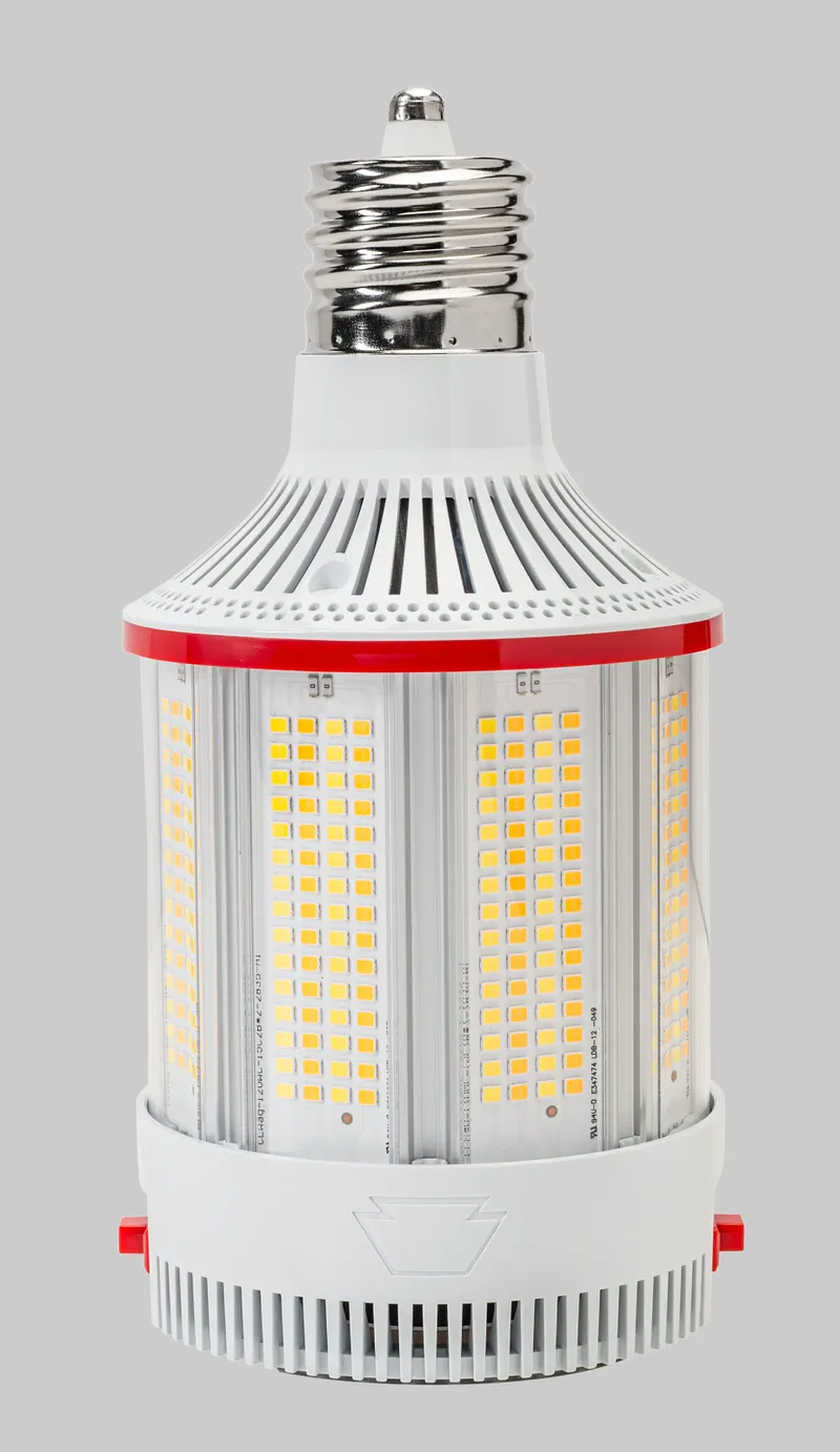 120W LED HID Replacement Lamp|Integrated cooling fan | Power Select 120/90/60W | Color Select 30/40/50K | EX39 base | 80 CRI |277-480V Input
