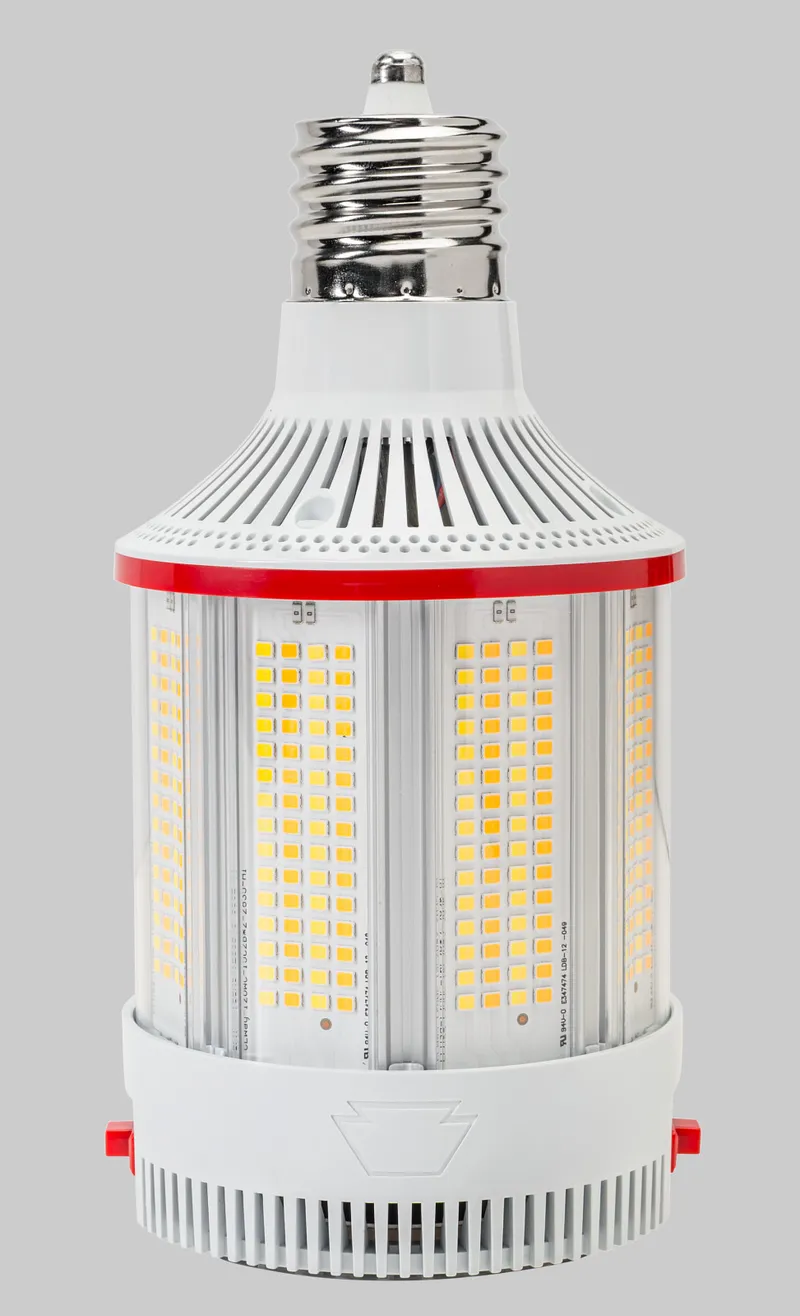 120W LED HID Replacement Lamp|Integrated cooling fan | Power Select 120/90/60W | Color Select 30/40/50K | EX39 base | 80 CRI |120-277V Input