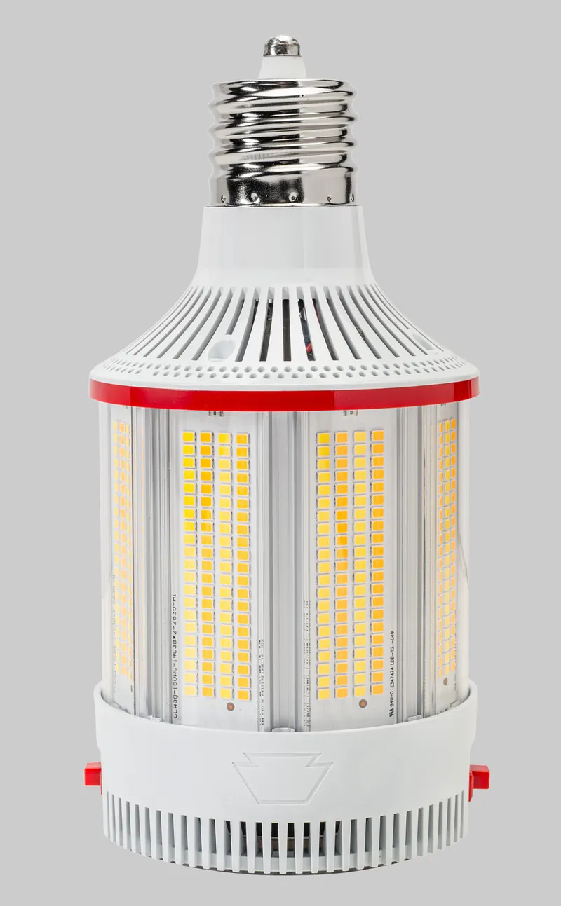 150W LED HID Replacement Lamp|Integrated cooling fan | Power Select 150/115/80W | Color Select 30/40/50K | EX39 base | 80 CRI |120-277V Input