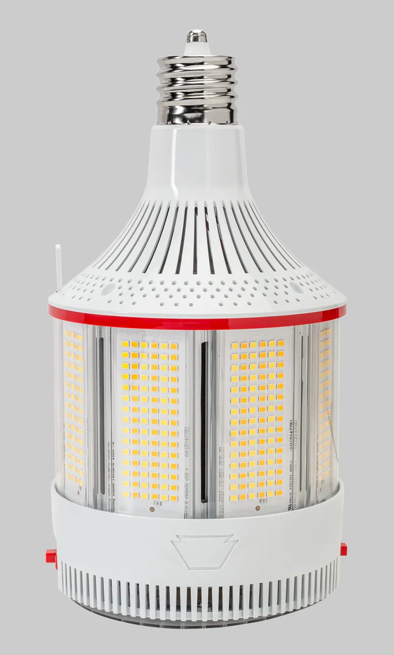 200W LED HID Replacement Lamp|Integrated cooling fan | Power Select 200/150/100W | Color Select 30/40/50K | EX39 base | 80 CRI |277-480V Input