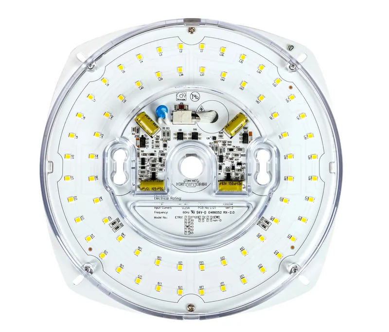 AC LED Light Engine, 7" Round, 25W, 80 CRI, 5000K, 120V Input, Phase Control Dimming, Individual Pack