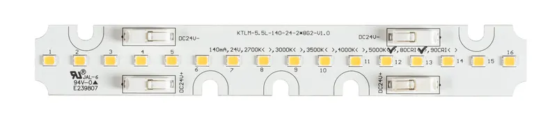 Linear LED Module, 0.79 in x 5.5in, 140mA Max Drive Current, Nominal 24Vf, 80CRI, 5000K G2