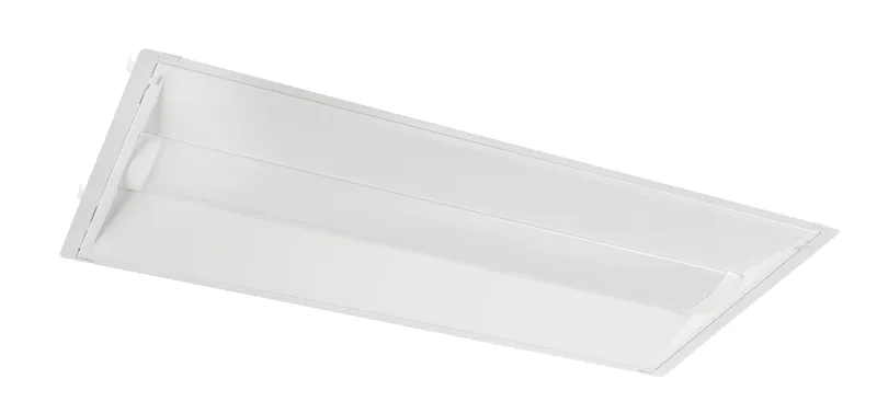 2x4 LED Center Basket Doorframe Retrofit|Power Select 30/25/20W & Color Select 3500/4000/5000K | 120-277V Input |Frosted Curved Lens | 0-10V Dimming | 12V Aux + Dim to off