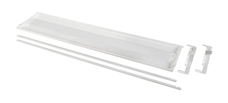 1x4 LED Center Basket Doorframe Retrofit |Power Select 35/30/24W & Color Select 3500/4000/5000K | 120-277V Input |Frosted Curved Lens | 0-10V Dimming | 12V Aux + Dim to off