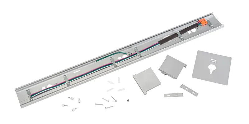 Wall Mounting Kit for 3' Series A Linear Arch Fixtures. Silver