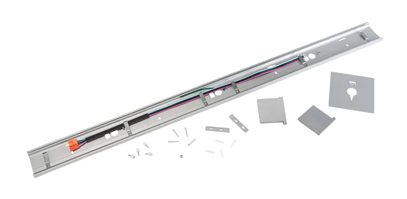 Wall Mounting Kit for 4' Series A Linear Arch Fixtures. Silver