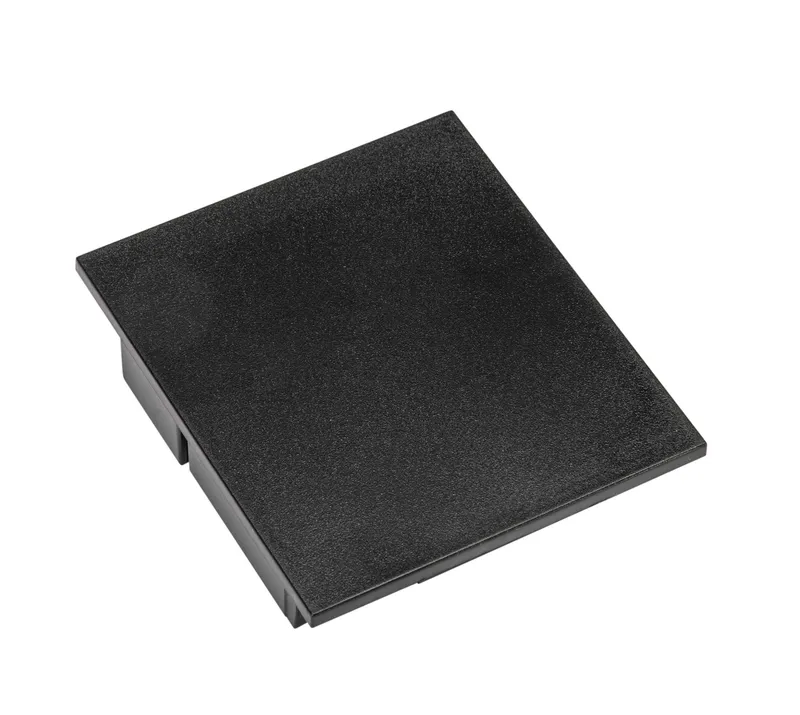 End Cap for Series A Linear Arch Fixtures for use with all Louver Kits | Black