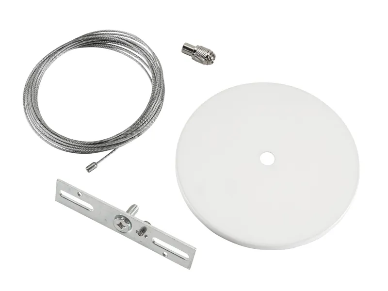 Canopy Cover Non-Feed Kit, J-Box / Stud Mount | 5" Circular | White